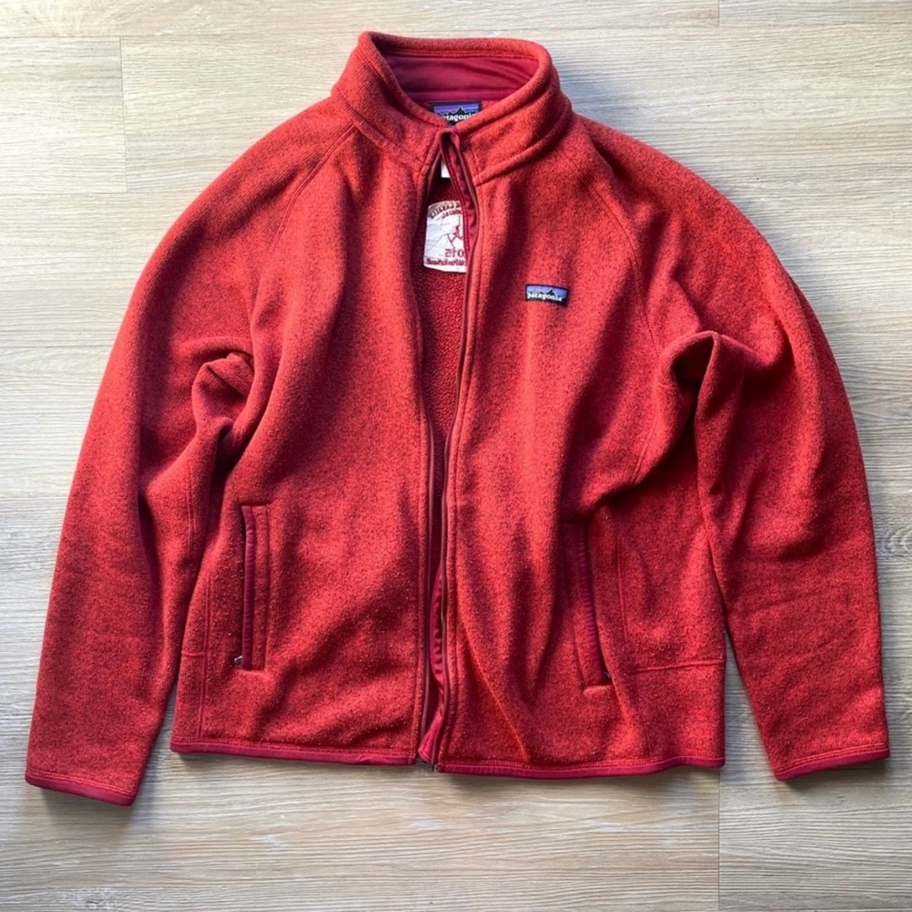 Men's L Red Better Sweater Patagonia Fleece Jacket